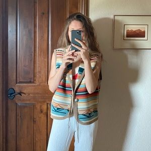 Pendleton Wool Multicolor Aztec Vest